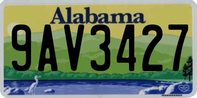 AL license plate 9AV3427