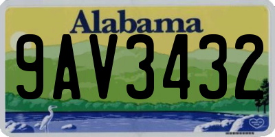 AL license plate 9AV3432