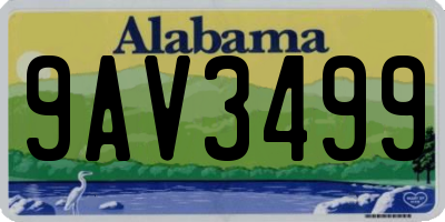 AL license plate 9AV3499