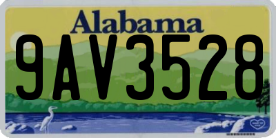 AL license plate 9AV3528