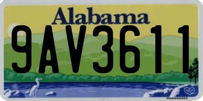 AL license plate 9AV3611