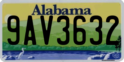 AL license plate 9AV3632