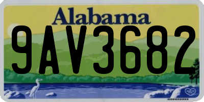 AL license plate 9AV3682
