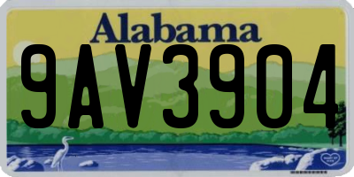 AL license plate 9AV3904