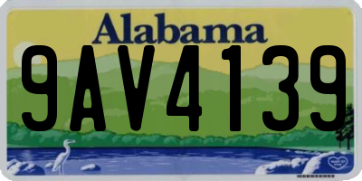 AL license plate 9AV4139