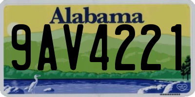 AL license plate 9AV4221