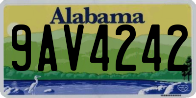 AL license plate 9AV4242