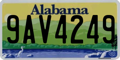AL license plate 9AV4249