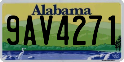 AL license plate 9AV4271