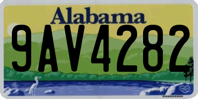 AL license plate 9AV4282