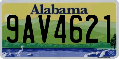 AL license plate 9AV4621