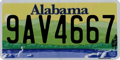 AL license plate 9AV4667