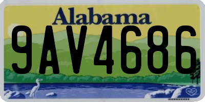 AL license plate 9AV4686