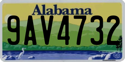 AL license plate 9AV4732