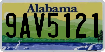 AL license plate 9AV5121