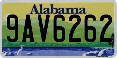 AL license plate 9AV6262
