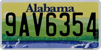 AL license plate 9AV6354