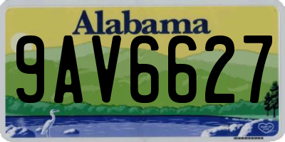 AL license plate 9AV6627