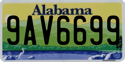 AL license plate 9AV6699