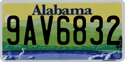 AL license plate 9AV6832