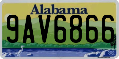 AL license plate 9AV6866