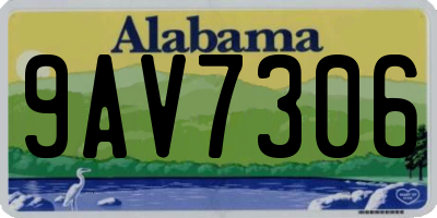 AL license plate 9AV7306