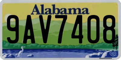 AL license plate 9AV7408