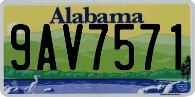 AL license plate 9AV7571