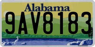 AL license plate 9AV8183