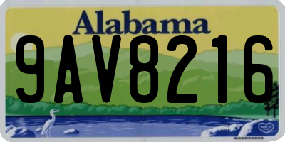AL license plate 9AV8216