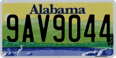 AL license plate 9AV9044