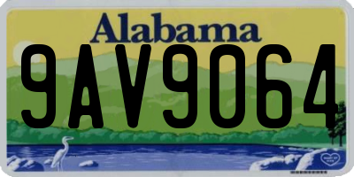 AL license plate 9AV9064