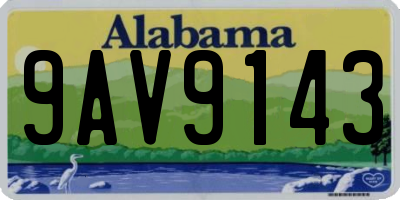 AL license plate 9AV9143