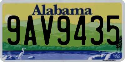 AL license plate 9AV9435