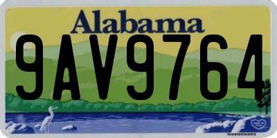 AL license plate 9AV9764