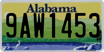 AL license plate 9AW1453