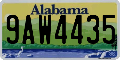 AL license plate 9AW4435