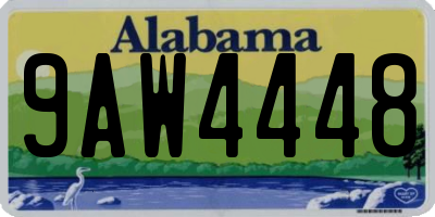AL license plate 9AW4448