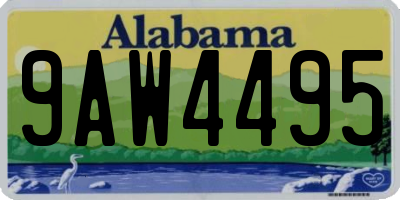 AL license plate 9AW4495