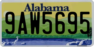 AL license plate 9AW5695