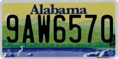 AL license plate 9AW6570