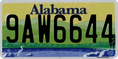 AL license plate 9AW6644