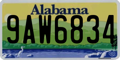 AL license plate 9AW6834