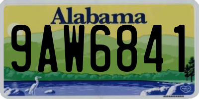 AL license plate 9AW6841