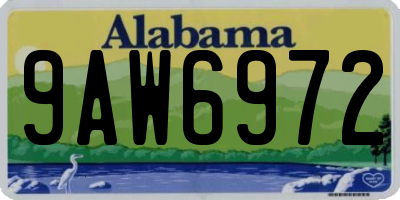 AL license plate 9AW6972