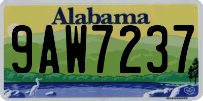 AL license plate 9AW7237