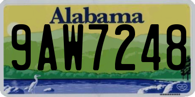 AL license plate 9AW7248