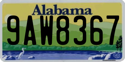 AL license plate 9AW8367