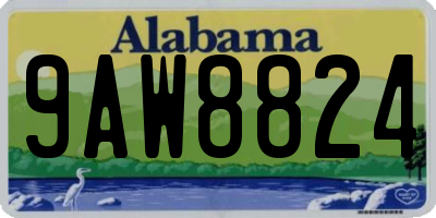 AL license plate 9AW8824