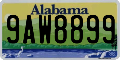 AL license plate 9AW8899